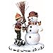 Produktbild Kleine Figuren & Miniaturen Winterkinder Junge mit Schneemann - 11cm - Hubrig Volkskunst