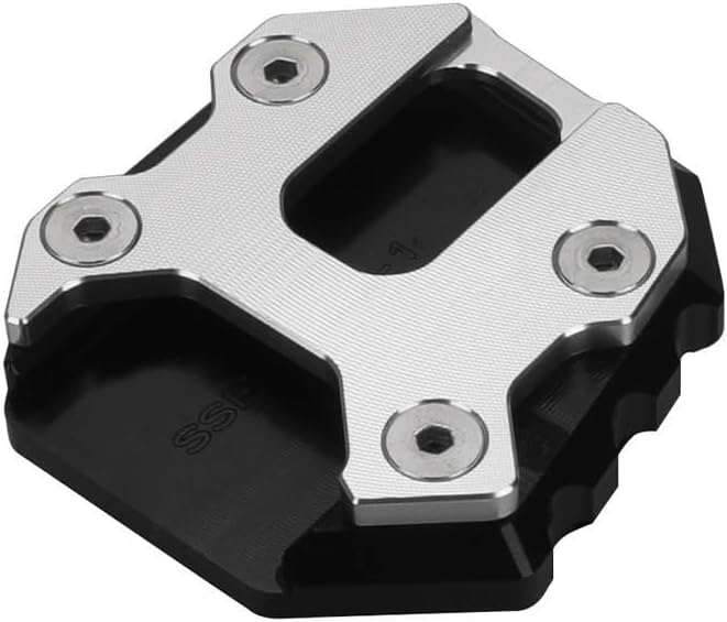 Motorcycle Kickstand Pad For Y&AMAHA MT-09 MT09 SP TRACER 9 GT XSR900 2021-2024 Motorcycle Kickstand Extension Side Stand Plate Enlarger(Black)
