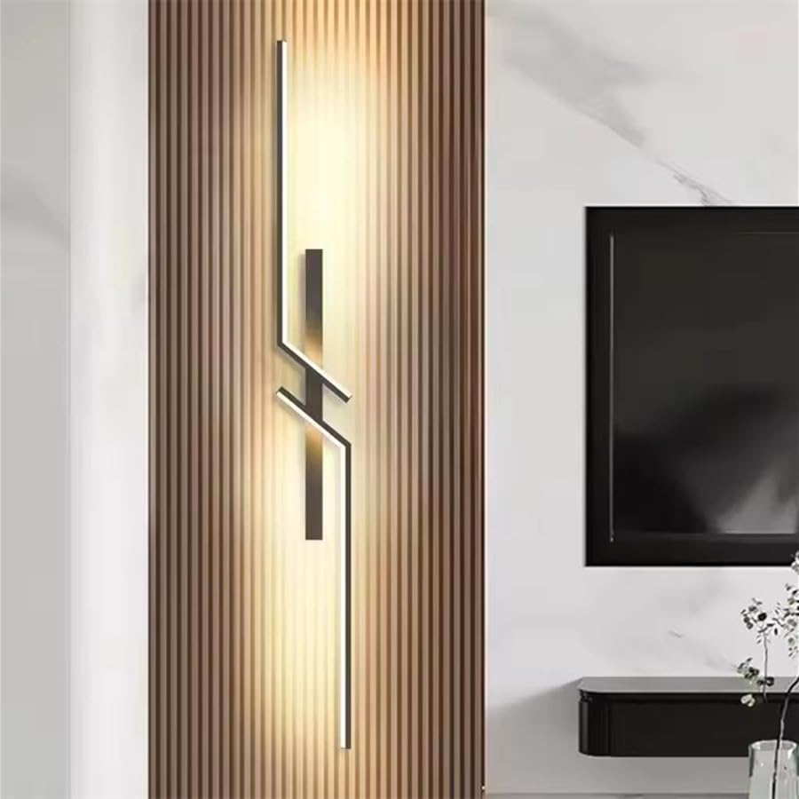 Lámpara de pared interior LED 24W DELIPOP negra para dormitorio y pasillo