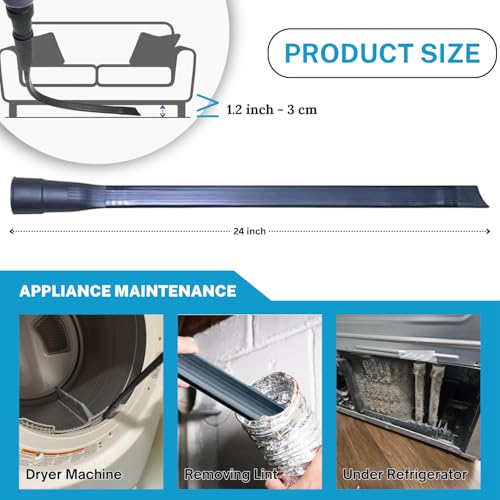 Image of Vacuum Attachments & Brushes for Shop-Vac with Hose Adapter - Vacuum Attachments Compatible with Shop-Vac Hose 2-1 /2'' & 1-1 /4'' - Horse Hair Dust Brush, Upholstery Tool, Crevice Tool and More