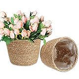 【Multifunktionaler Aufbewahrungskorb】Neben Pflanzpflanzen ist es auch ein großer Aufbewahrungskorb, in dem Kosmetika, Spielzeug, kleine Gegenstände, Garnkugeln sowie Kleidung, Babyspielzeug, Haushaltswaren, Picknick- oder Strandtaschen aufbewahrt werden können Box. Oder verwendet, um den Hinterhof, den Balkon, das Wohnzimmer oder die Waschküche zu dekorieren.