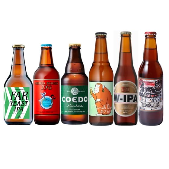 Amazon.co.jp: 国産クラフトビール6種 IPA 飲み比べセット 6本 国産
