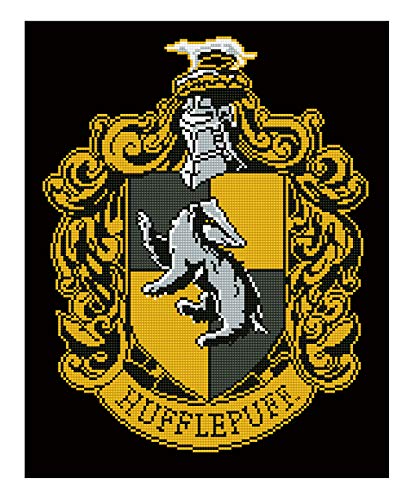 Kit broderie diamant Harry Potter Poufsouffle Diamond Dotz 40x50cm avec 14328 strass