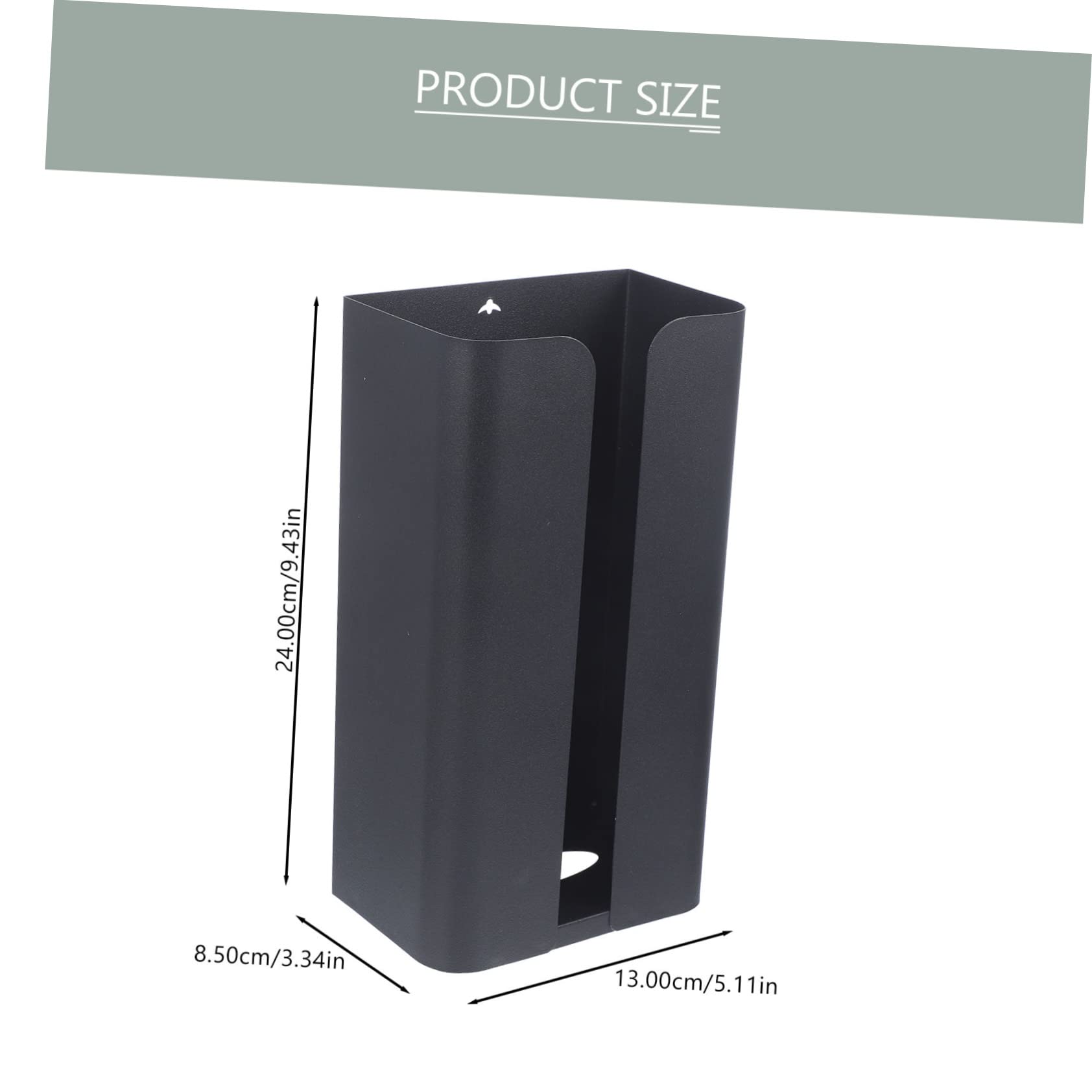 LABRIMP Contenedor Negro de Acero al Carbono de Pañuelos Magnético Soporte Práctico y Caja de Pañuelos Domésticos, Adecuado para Cocina Restaurantes