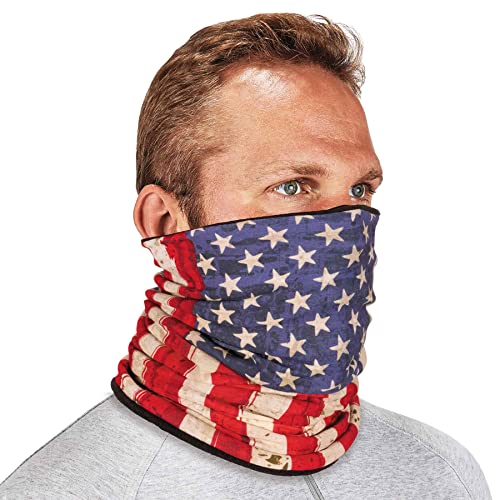 Ergodyne N-Ferno 6491 Reversible Neck Gaiter, Multiple Ways to Wear Headband or Face Mask, Fleece Lined