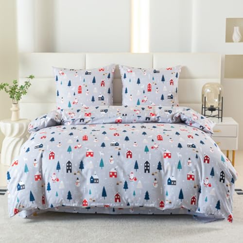 Cotton Market Weihnachtsbettwäsche 3-teilig aus Mikrofaser Bettbezug...