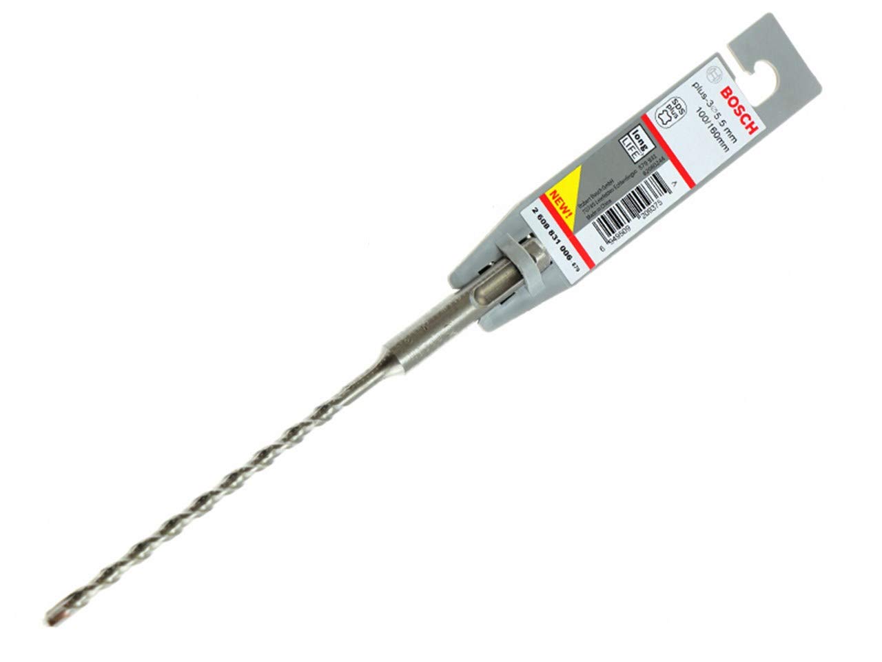 Bosch Professional 2608831006 SDS Plus-3 Hammer Drill Bit, 5.5mm x 160mm Length