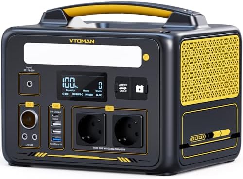VTOMAN Jump 600X Estación de Energía Portátil - 600W/299Wh Ge...