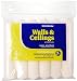 RollerLite 6WV038-6 6" x 3/8" Velvet Dralon Woven Mini Roller Covers (6 Pack), White