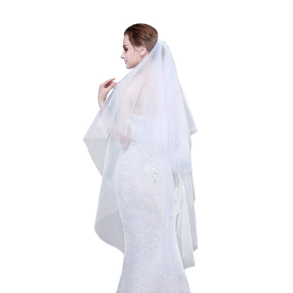 Wedding Bridal Veil 2 Tier Veil With Comb