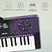 IMGZAR 61 Key Keyboard Piano for Beginners with Lighted Keys & Pro Teaching Modes,Includes Stand, Bench, Microphone, Music Stand,70 Demos, 200 Rhythms/Tones, Gift for Beginners