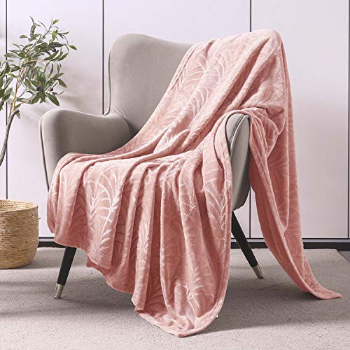 Whale Flotilla Fleece Throw Blanket For Couch, Soft Fluffy Sofa Bed Blanket With Vintage Pattern For All Season, Warm And Lightweight, 50X60 Inch, Pink #TOP5