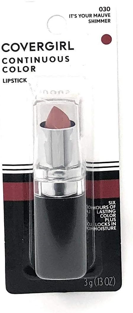 CoverGirl Continuous Color Lipstick, It'S Your Mauve 030, 0.13-Ounce Bottles (Pack of 2)