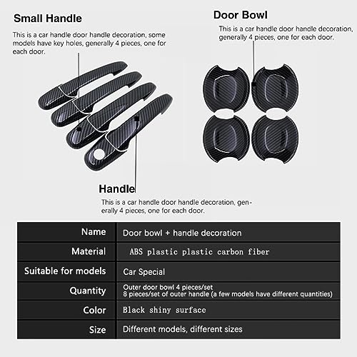 Accessoires voiture Mazda CX-9 TB look carbone poignée style - 6