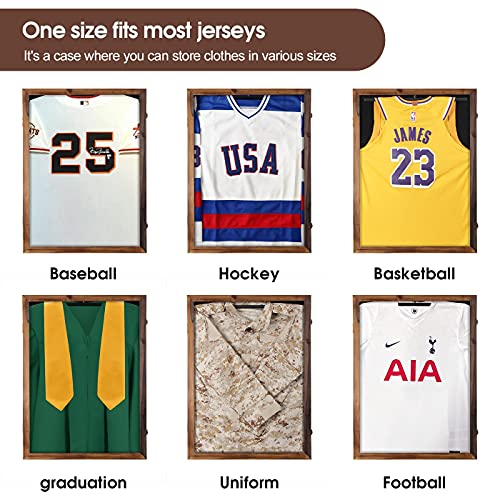 image for J JACKCUBE DESIGN Vintage Jersey Display Frame Shadow Box Storage Case
