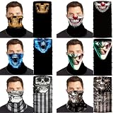 Neck Gaiter Sun UV Protection, Face Cover Balaclava Gator Mask for Men Women Boys Girls, Cool Scarf Mask Breathable Bandana Neck Warmer Headband Headwear,Head Wrap for Outdoors Motorcycle Cycling