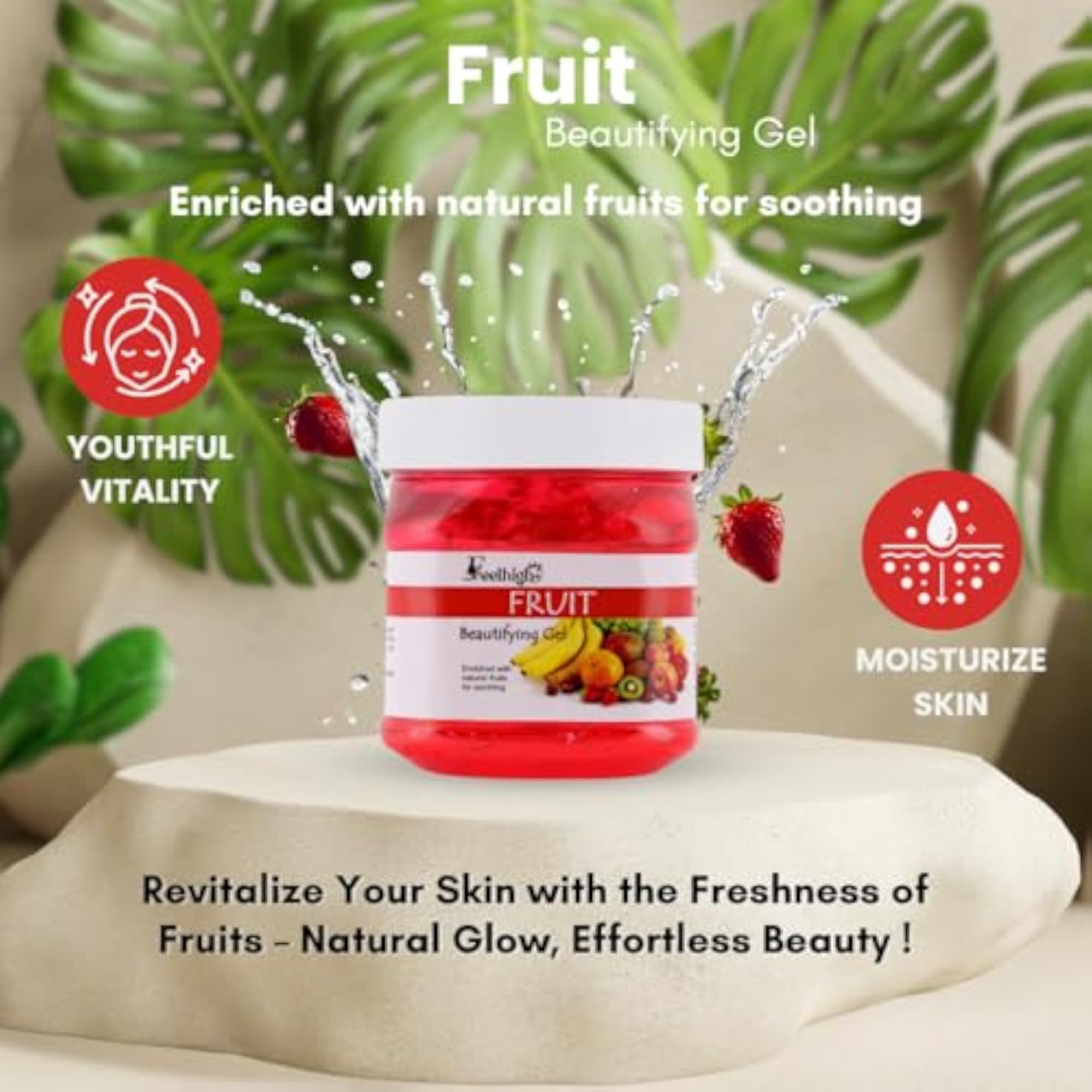 Combo Fruit Face Gel & Foot Spa Cream Pack of 2
