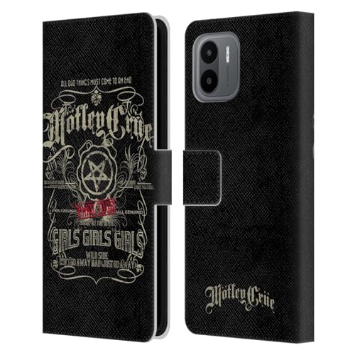 Head Case Designs Officially Licensed Motley Crue Girls Girls Girls Tours Leather Book Wallet Case Cover Compatible with Xiaomi Redmi A2