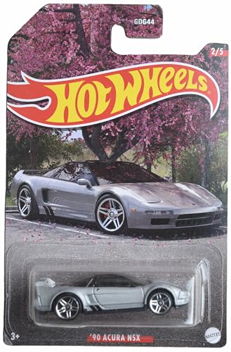 Mattel Hot Wheels 90 Acura NSX plata escala 1:64 miniatura 1