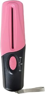 Qinlenyan Trituradora de mano fácil de usar, mini interfaz USB compacta, 4 pilas Aa, eléctrica, A4, A6, color rosa