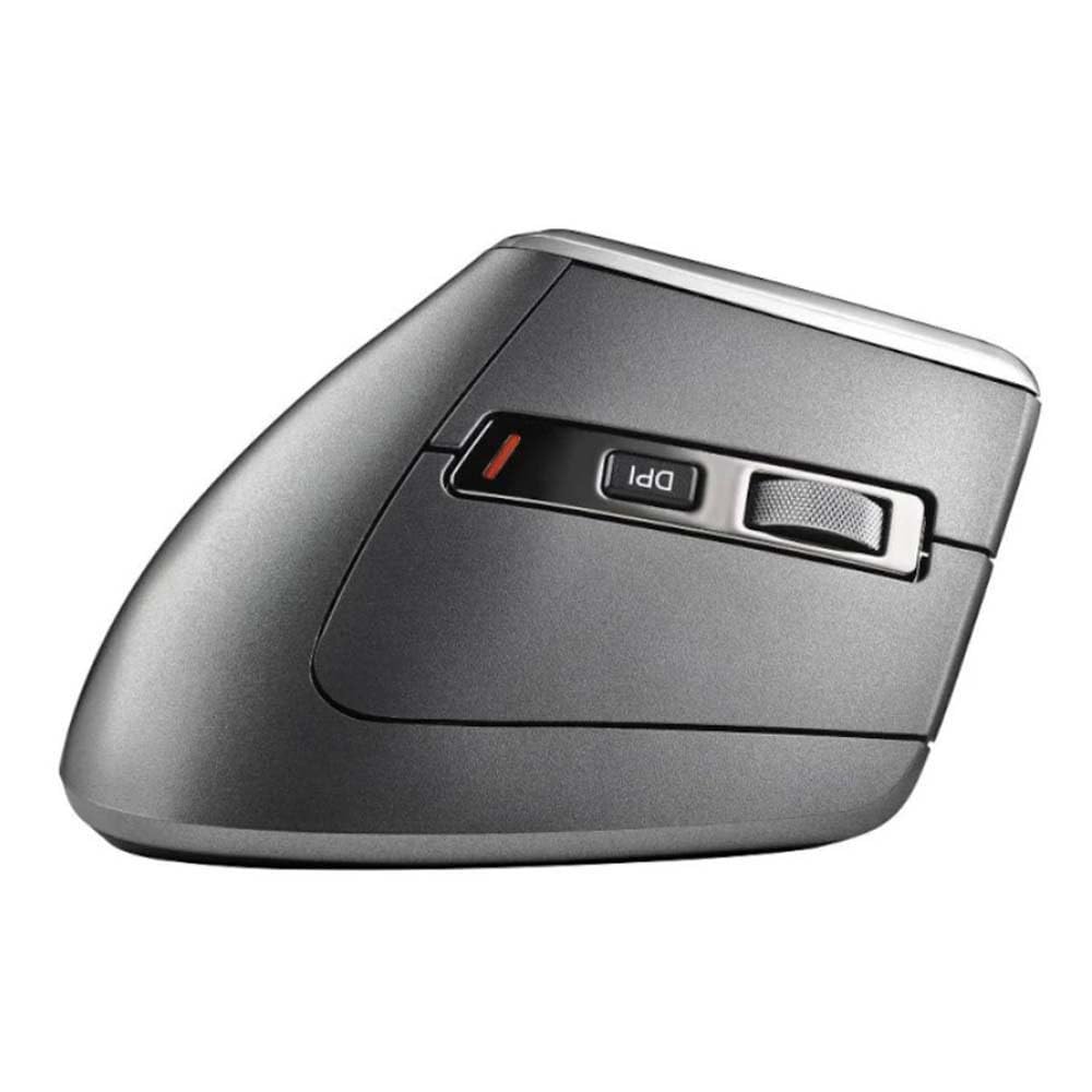 NGS EVO KARMA - Mouse Verticale Ergonomico Senza Fili, Ricaricabile, 5 Pulsanti Silenziosi+Scorrimento, Sensore ottico: 800/1200/1600/3200 DPI, 2.4GHz USB + Bluetooth 3.0 + Bluetooth 5.0, Plug&Play