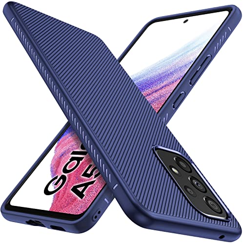 iBetterTEC Compatible with Samsung Galaxy A53 Case, Premium Flexible Thin Cover Shock Proof with Drop Protection Case compatible with Samsung Galaxy A53 Smartphone.Blue