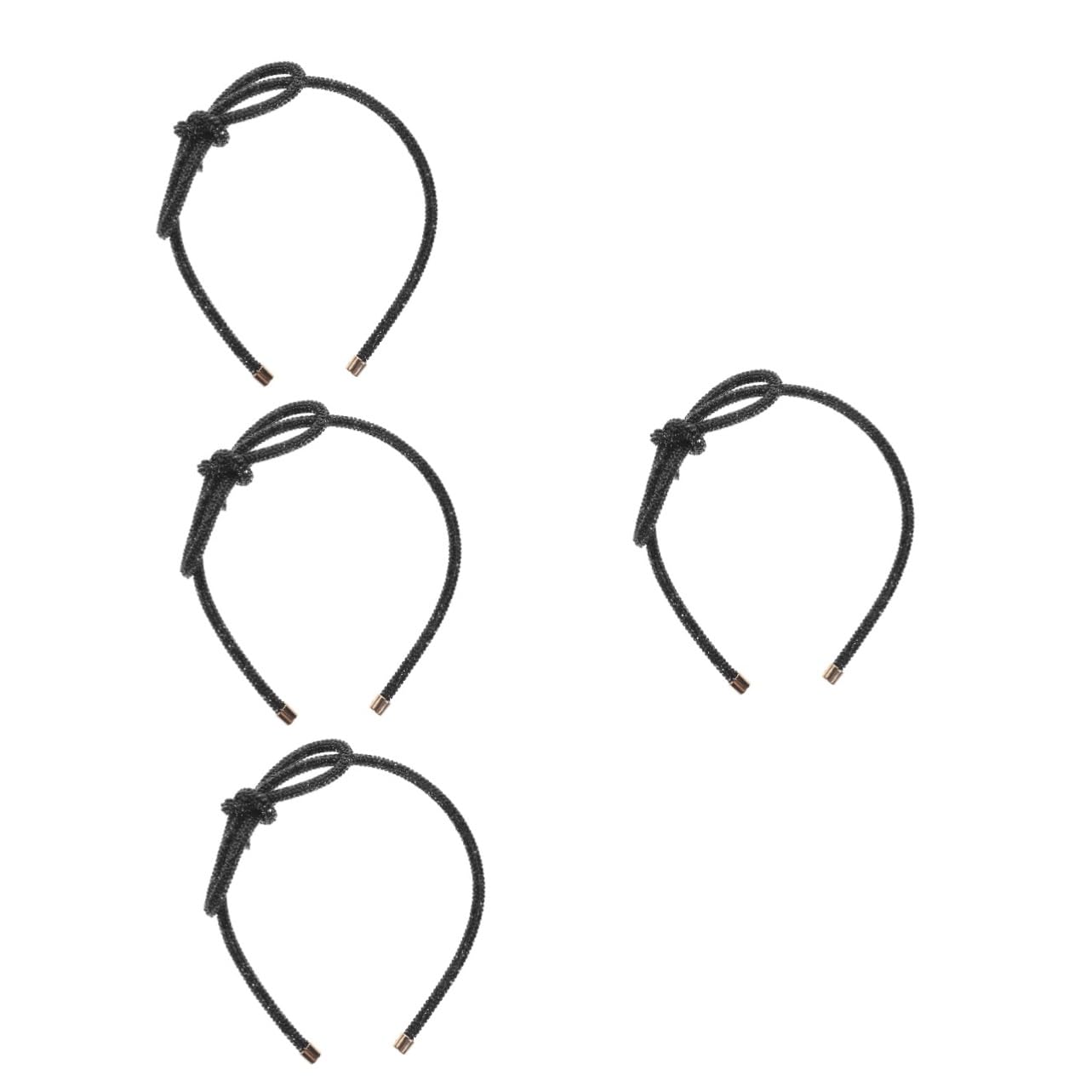 FRCOLOR 4 unidades de diadema de diamantes de imitación para el cabello diademas para el pelo para mujeres con lazo diademas para el cabello diademas de diamantes de imitación para novia versión