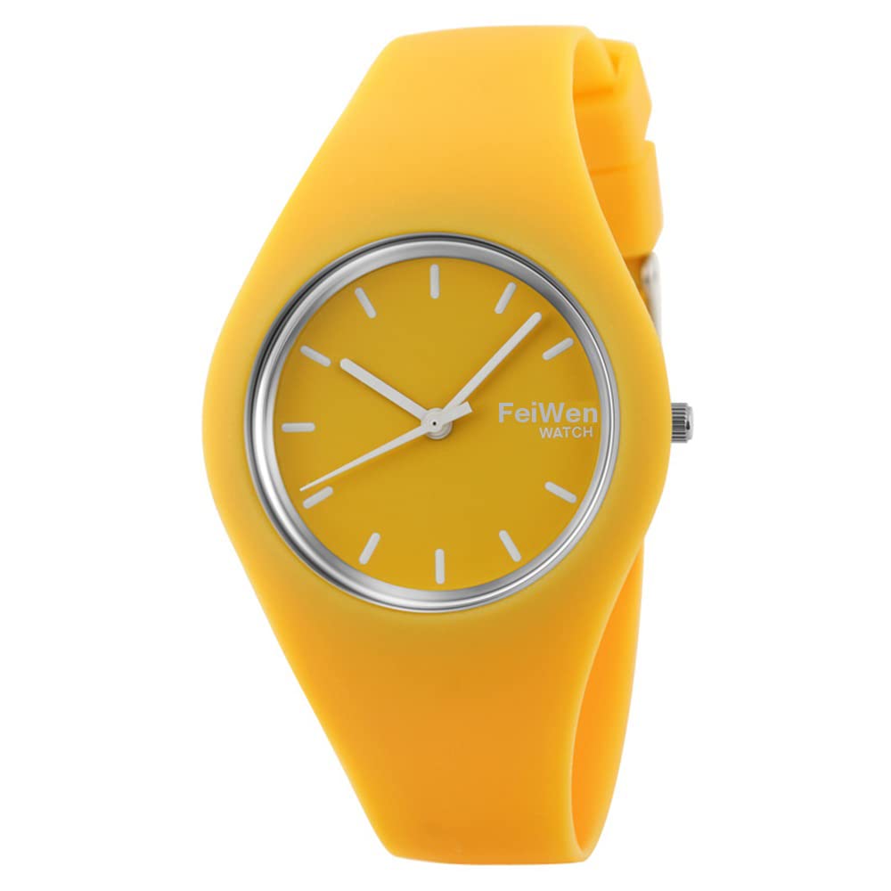 Montre décontractée mixte anti-irritation avec bracelet en caoutchouc - 8