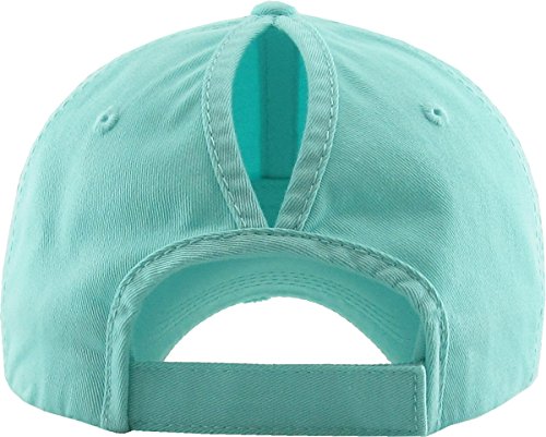 Image of Classic Plain Ponytail Messy High Bun Headwear Adjustable Cotton Trucker Mesh Glitter Hat Baseball Cap