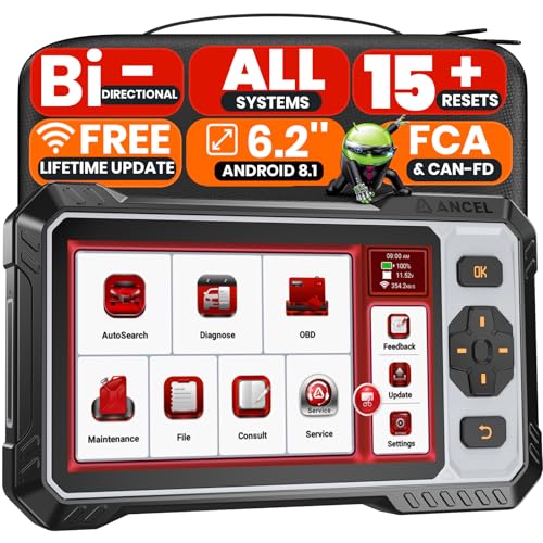 ANCEL FX6100 Bidirectional OBD2 Scanner, All System Car Diagnostic Scanner