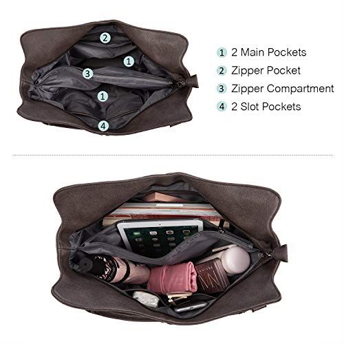 Concealed Carry Hobo Purse for Women Faux Leather Crossbody Shoulder Bags Large Tote Bag with Detachable Holster3