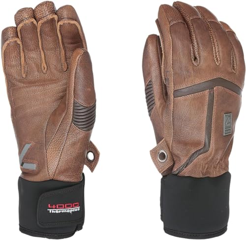 Gants de ski Homme Level Off Piste imperméables et chauds pour la poudreuse
