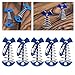 5Pcs Tent Nails Adjustable Camping Tent Fixing Anchor Pegs for Traveling (Blue)