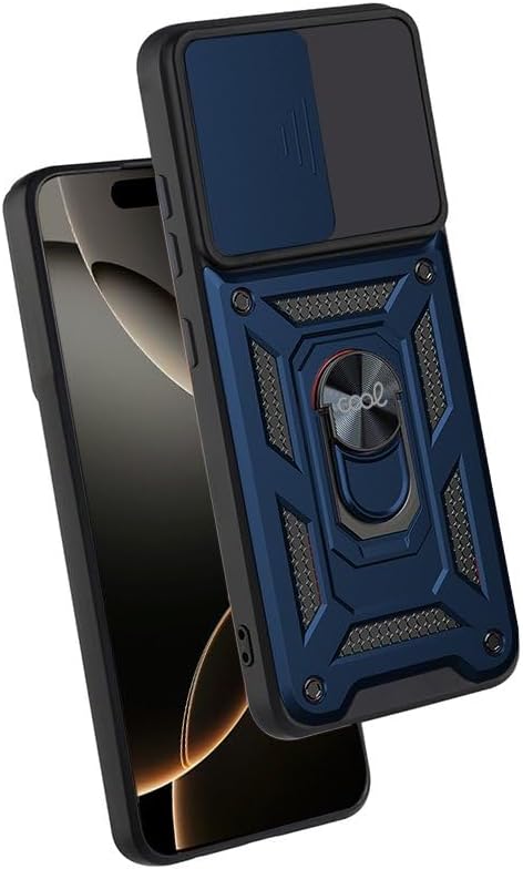 Cool Case for iPhone 16 Pro Hard Ring Navy