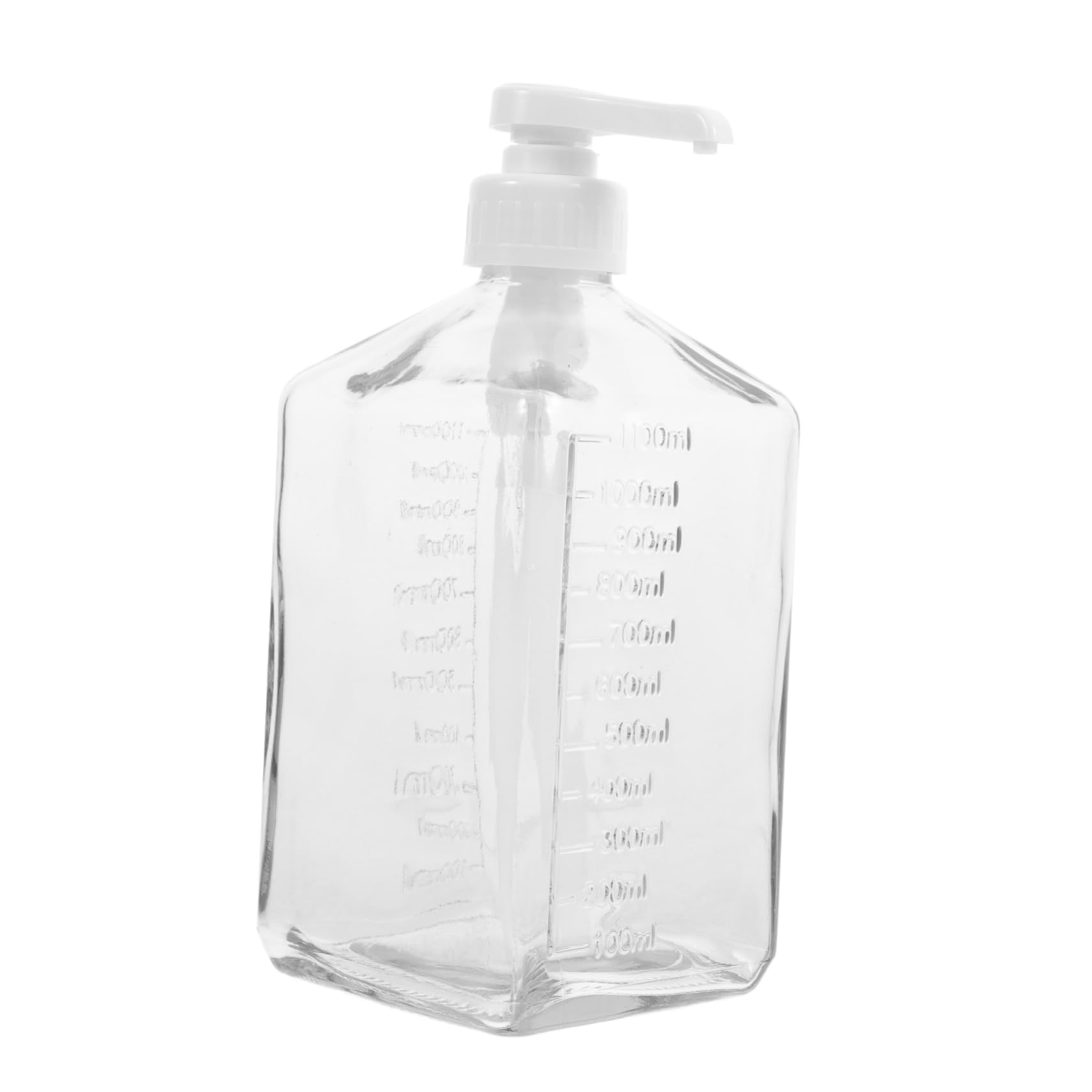 Botella Dispensadora De Jarabe De Vidrio Tapa De Bomba Para Almacenar y Servir Miel y Jarabes Diseño Compacto y Elegante Para Cocina Fácil De Usar y Limpiar