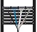 Monoprice Cat6A Ethernet Patch Cable - Snagless RJ45, 550Mhz, 10G, UTP, Pure Bare Copper Wire, 30AWG, 10-Pack, 3 Feet, Blue - SlimRun Series
