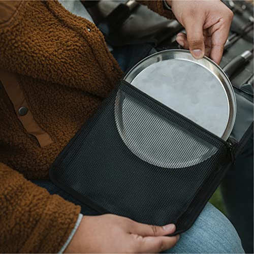 Solo Stove Mesa Accessorie- Set | Inkl. 4 Mini- Röstspieße aus Edelstahl + Ablagen, Pellet Schaufel, Mesa Deckel, Aufbewahrungsetui, Zubehör- Set für Outdoor Feuerstelle, 22, 4 x 40, 6 cm, 1 kg-9