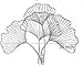 Bellaa Metal Wall Art Ginkgo Leaf Geometric Abstract Modern 3D Japanese Style Minimalist Gingko Biloba Flower Frame Sculpture Living Room Office Study Large Black Boho Home Decor