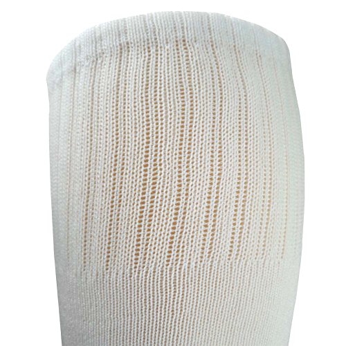 Fitliva Bulk Socks Tube Socks Rugby Hockey Baseball Women Men Team Football Uniform Socks(12Pack-White) #TOP2