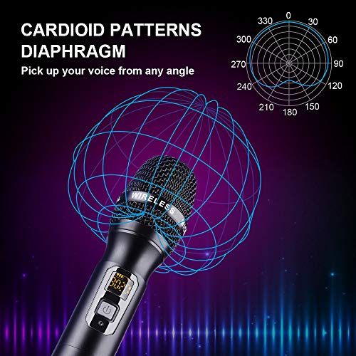 Microfono wireless ricaricabile, microfono per