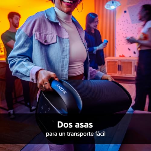 Sony SRS-XV500 - Draadloze Bluetooth Partyspeaker met krachtig geluid en MEGA BASS - 25 uur batterij, LED-verlichting, Party Connect, IPX4, Karaoke Mic/gitaarinput - Zwart - Afbeelding 6