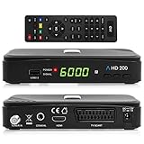 Anadol HD 200 HDTV digitaler Satelliten-Receiver mit (HDTV, DVB-S2, HDMI, SCART, USB 2.0, Full HD 1080p) [vorprogrammiert] - schwarz