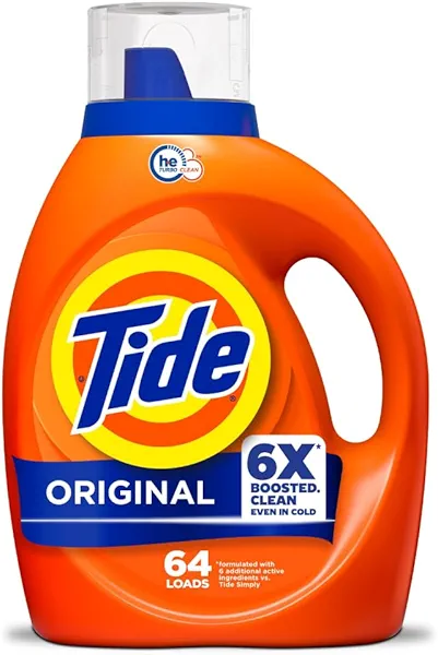 Tide Liquid Laundry Detergent, Original Scent, 80 fl oz, 64 Loads, Boosted Clean Even in Cold Water with Concentrated Washing Soap