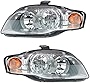 1A Auto Headlights Headlamps Left & Right Pair Set Halogen for Audi A4 S4