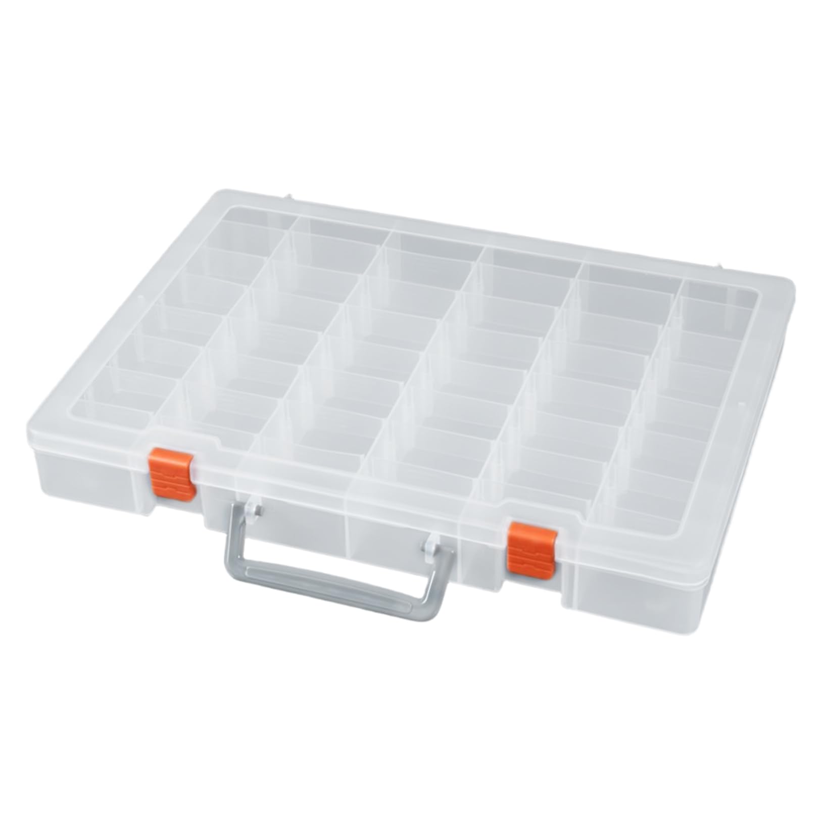 Large 48 Grids Plastic Organizer Box with Adjustable Dividers,Craft
