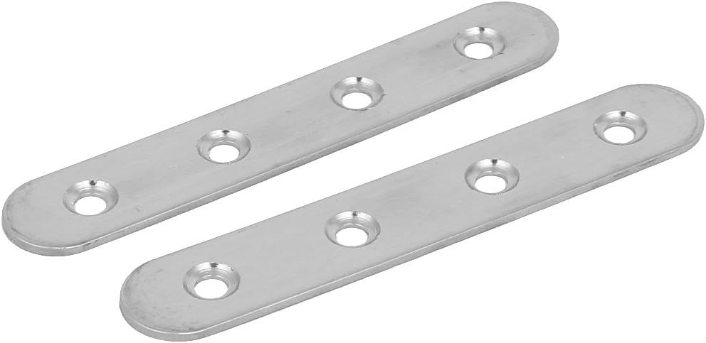 Sourcingmap 100mmx17mmx2mm Stainless Steel Straight Flat Fixing Mending Plates Brackets 30pcs - Image 3