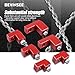 Bevinsee Wing Spoiler Riser Extender Kit Bolt-on Type Compatible with Ford Fiesta ST Hatchback 2014-2019, Wing Spoiler Riser Kit Aluminum Alloy Red