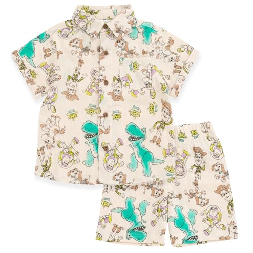 Image of Disney Toy Story Cotton Gauze Matching Family Outfit Dress & Romper & Shorts Set Newborn to Little Kid Sizes (Newborn - 7-8)