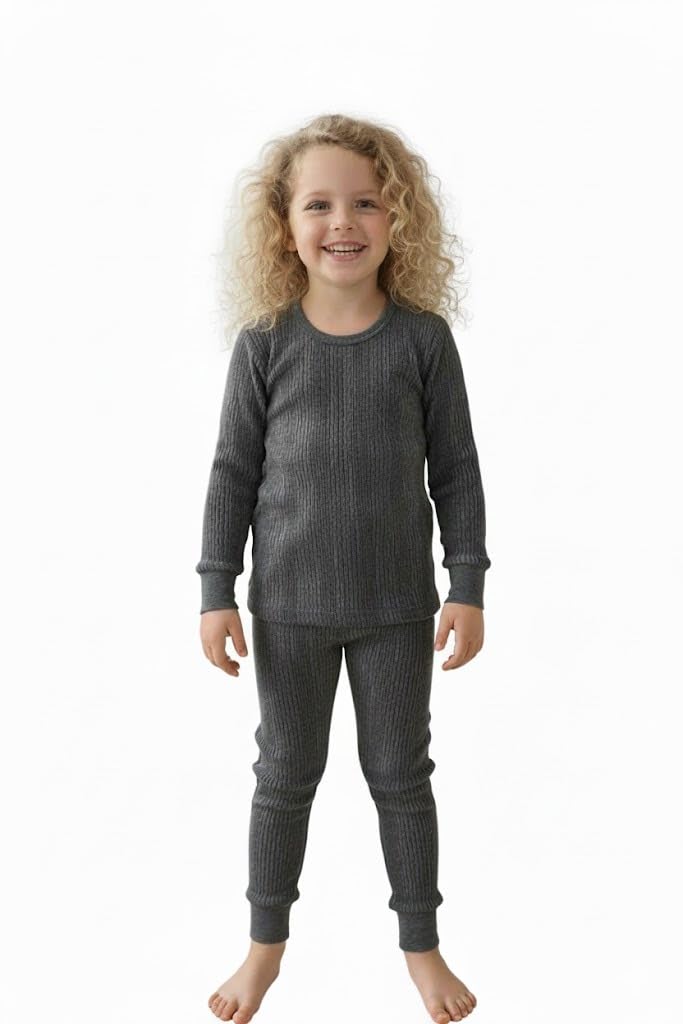 A.T.U.N. (ALL THINGS UBER NICE) Girls Comfy Thermal Innerwear Set | Cozy Full-Sleeve Round-Neck Top & Warm Pants for Winter Comfort A.T.U.N. (ALL THINGS UBER NICE) Girls Comfy Thermal Innerwear Set | Cozy Full-Sleeve Round-Neck Top & Warm Pants for Winter Comfort