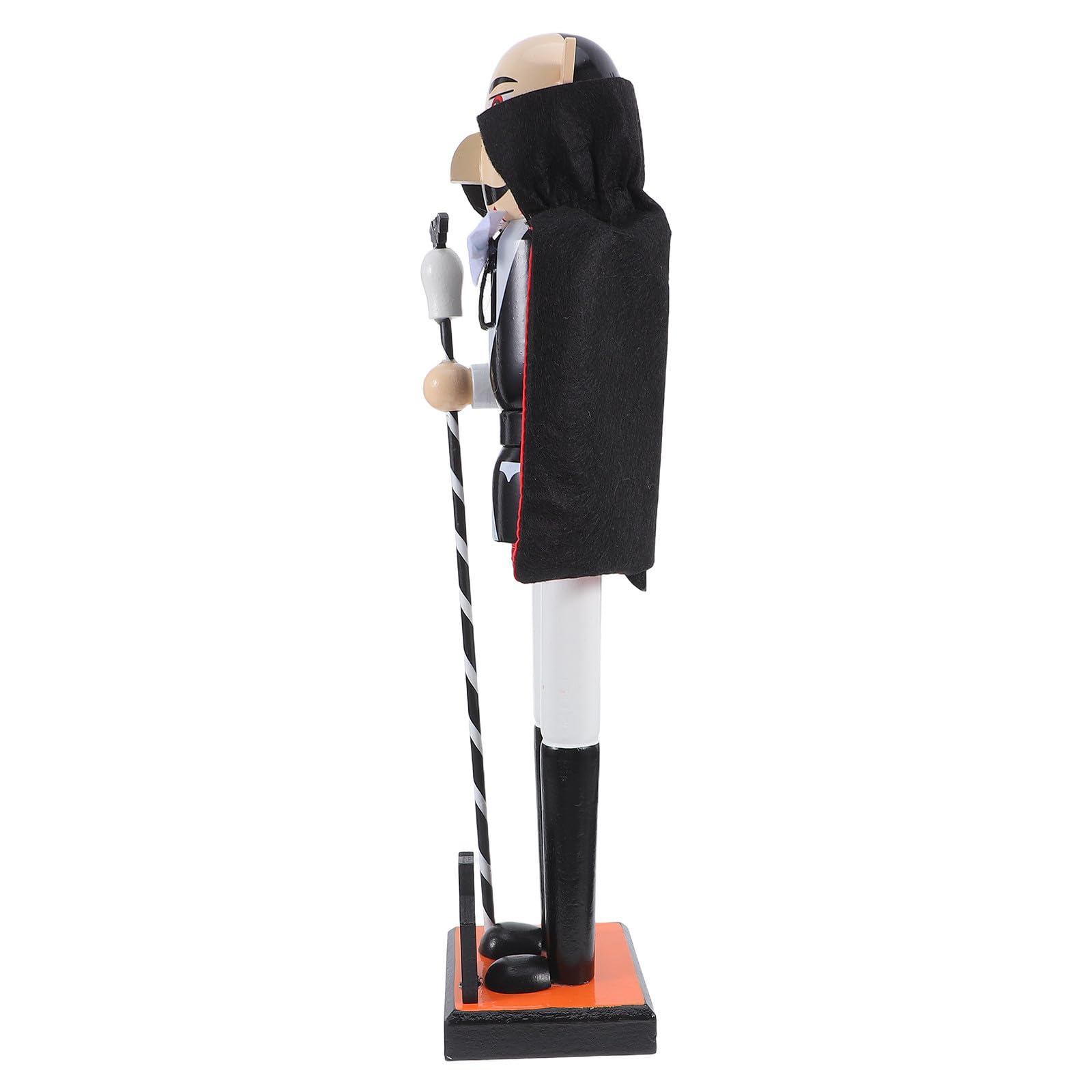 minkissy 2 Stück Nussknackerfigur Halloween Geschenkideen Holz Schwarz
